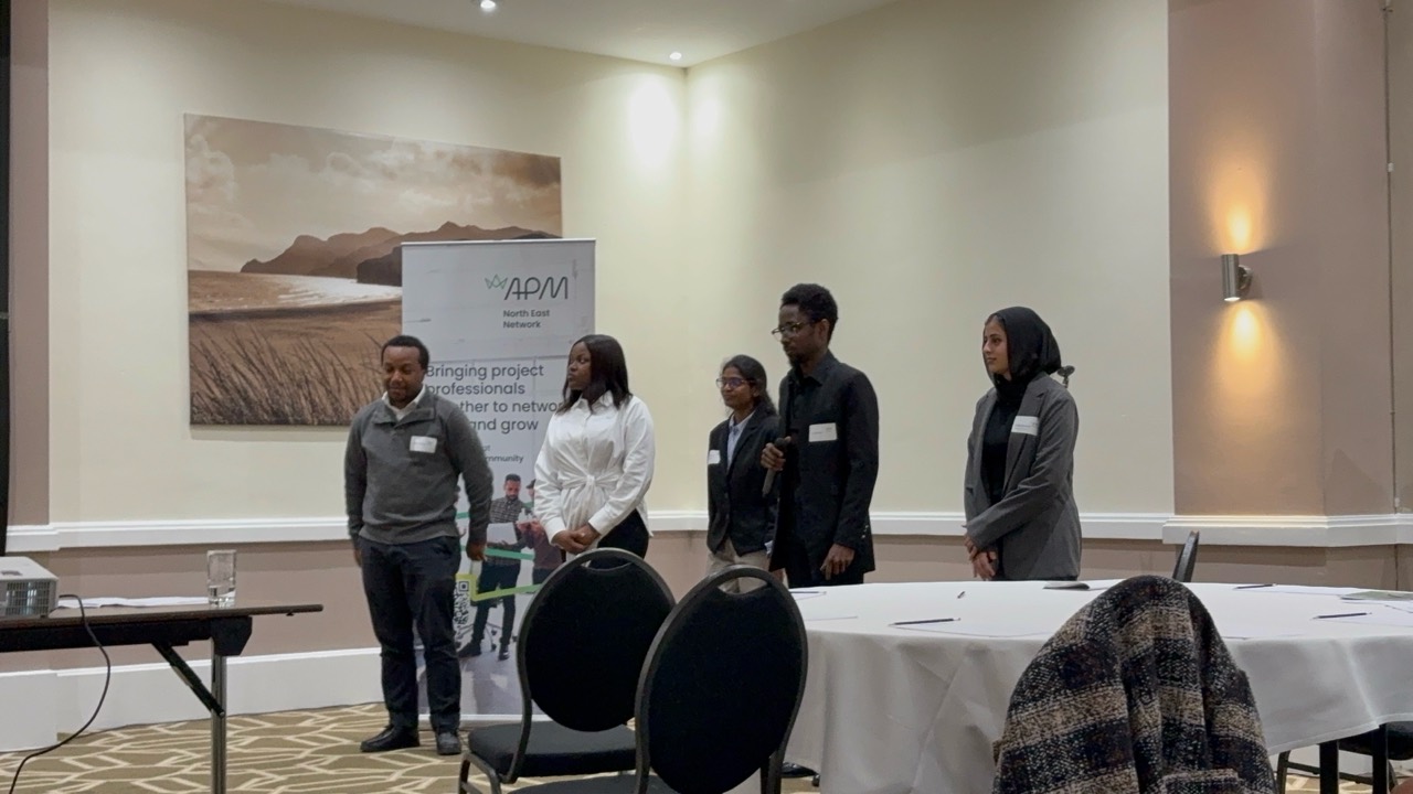 The Bridge the Gap team at the APM Project Management Challenge regional final