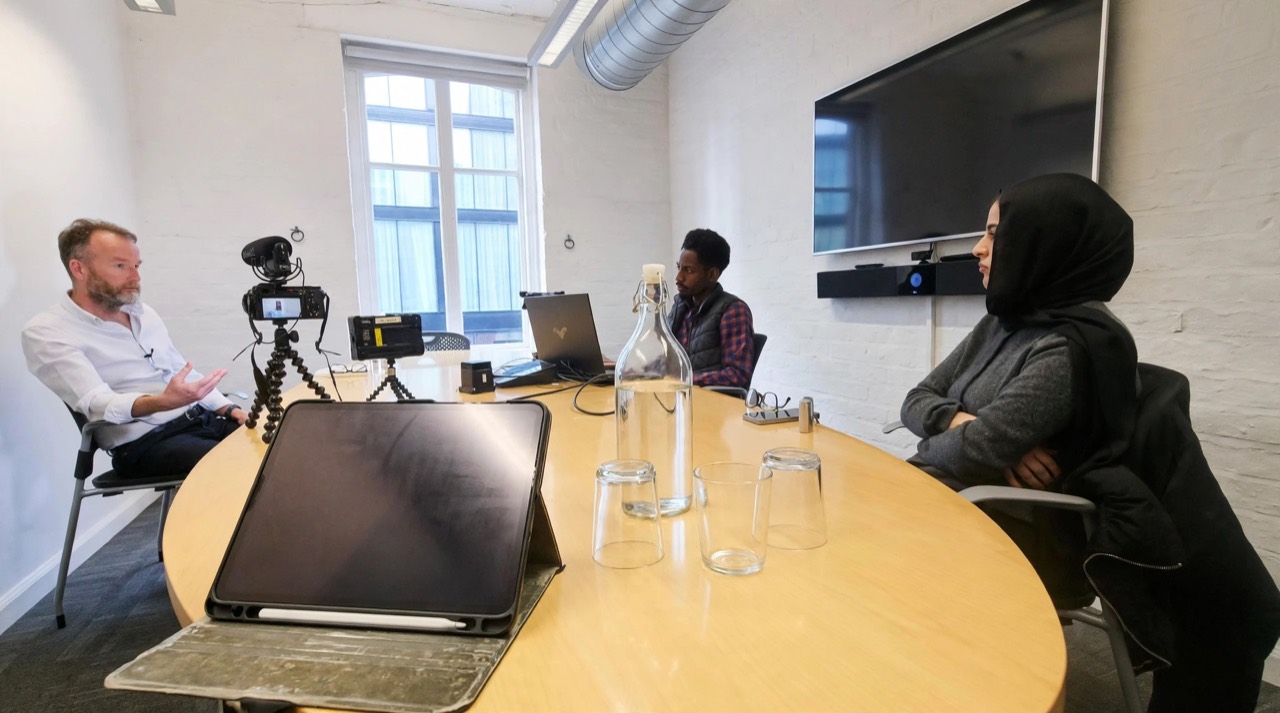 Bridge the Gap project team taking part in a recorded professional engagement discussion